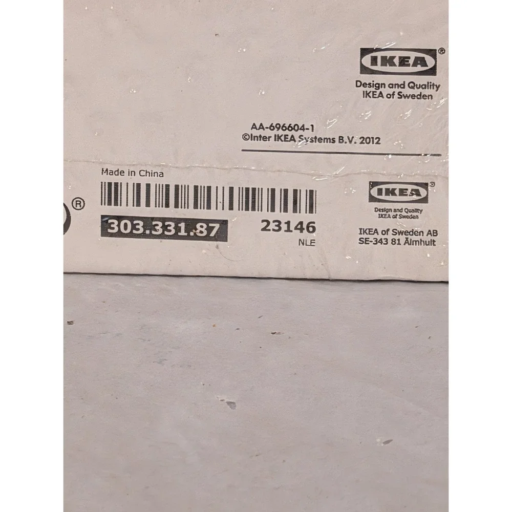 IKEA Blast Curtain Rod‎ End Set of 2 White